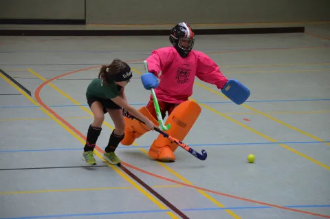 Den Torwart ausgespielt