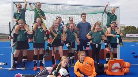 Mannschaftsfoto der Mädchen B