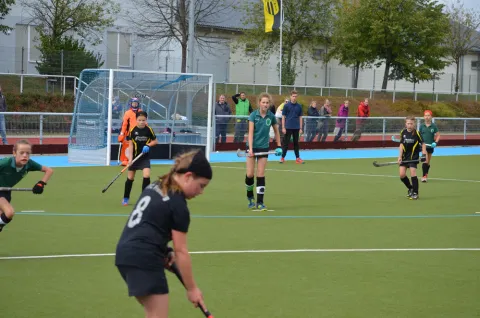 Organisierte Abwehr im Spiel gegen Freiberg