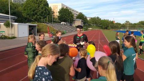 Zum Abschied eine Dusche…