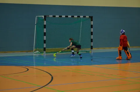 Das 2:0 per Penalty im Spiel gegen den ESV Dresden.