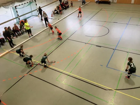 Die D-Mädchen im Spiel gegen Rotation