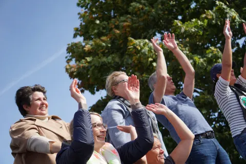 ...und auf den Rängen ...und auf den Rängen