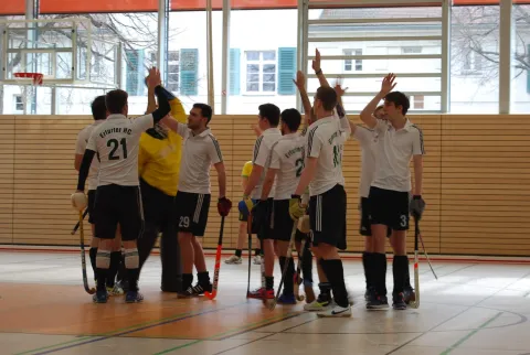 Abklatschen vor dem Spiel