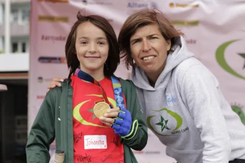 2.8.2018 – auch mit Natascha Keller, die mit der deutschen Hockeynationalmannschaft der Damen 2004 in Athen olympisches Gold gewann, hat Johanna in Erfurt trainiert – ein aufregendes, spannendes Trainingswochenende