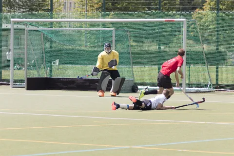 M. Balles beim Abschluss auf das gegnerische Tor