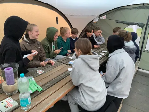 den ersten Tag ausklingen lassen...