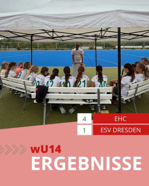 Hockey auf dem Sportdach unter freiem Himmel, Spielerinnen machen Pause