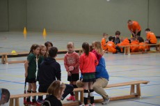 Einweisung der D-Mädchen vor dem Turnier