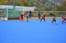 Eine der vielen schönen Szenen aus dem Spiel gegen Dresden, zunächst waren die Erfurterinnen am Drücker