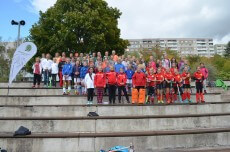 Die Spielerinnen der Endrunde 2019 der C-Mädchen aus Feiberg, Erfurt, Dresden, Meerane, Jena und Leipzig