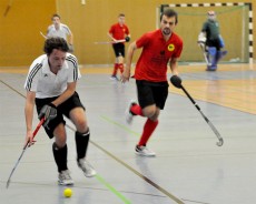 Erfurter Hockey Club im Zweikampf mit Dresden