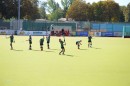 Vor dem Spiel gegen Meerane war er wieder da - der Spaß am Spiel. Eine fängt an, alle machen mit.
