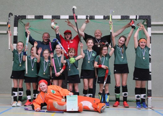 Die C-Mädchen des Erfurter HC - Mitteldeutscher Hockeymeister - Halle 2018/19