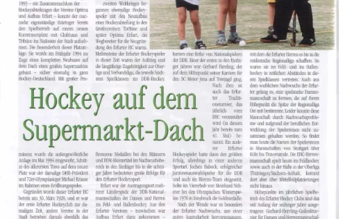 Hockeyzeitung 20 - Erfurter Hockey Club e.V. Seite 1