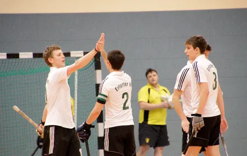 Jubel nach Tor gegen Freiberg