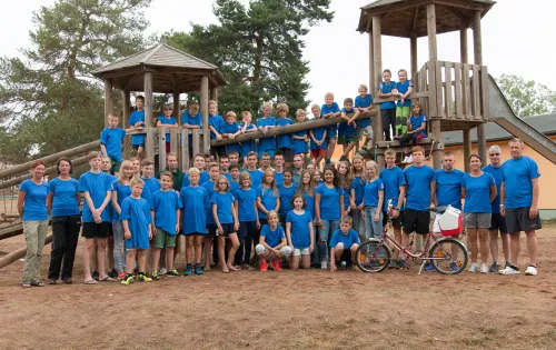 Gruppenfoto Sommercamp Straußberg