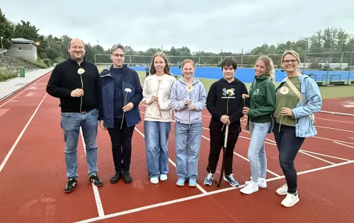 V.l.n.r Uli, Frank, Nike, Lotta, Richard, Katharina, Jasmin