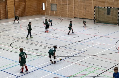 Erwärmung vor dem Spiel