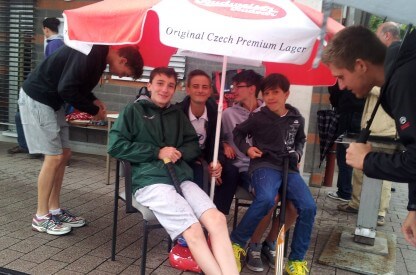 Fans des Erfurter Hockey Club e.V. bei jedem Wetter