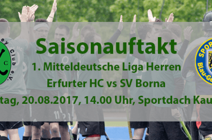 Saisonauftakt: Erfurter Hockey Club e.V. gegen SV Blau-Gelb Borna