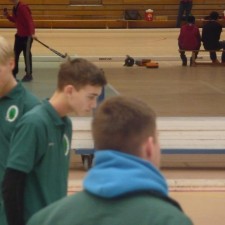 Letzte Besprechung vor dem Spiel
